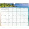 AAGDMWTE828 - Tropical Escape Wall Calendar, Medium, Julian Dates, Monthly, 12 Month, January 2026 to December 2026, 1 Week, 1 Month Single Page Layout, 15" x 12" Sheet Size, White Sheet, 2" x 1" Block, Wire Bound