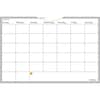 AAGAW602028 - WallMates Monthly Planning Surface, Monthly, 24" x 36" Sheet Size, White, Erasable, Self-adhesive, Adhesive Backing, Reference Calendar, Dry Erase Surface, Residue-free, 1 Each
