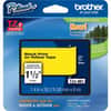 BRTTZE661 - TZe Laminated Tape, x 1 1/2" Width x 26 1/5 ft Length, Thermal Transfer, Direct Thermal, Yellow, Water Resistant, Laminated, Grease Resistant, Grime Resistant, 1 Each