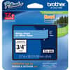 BRTTZE545 - TZe Flat Surface Laminated Tape, x 45/64" Width, Direct Thermal, Thermal Transfer, Blue, Water Resistant, Laminated