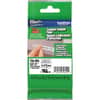 BRTTZESE4 - TZe Laminated Security Tape, x 45/64" Width x 26 1/5 ft Length, Removable Adhesive, Thermal Transfer, Direct Thermal, White, Water Resistant, Laminated