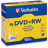 VER94839 - DataLifePlus 94839 DVD Rewritable Media - DVD+RW - 4x - 4.70 GB - 10 / Pack - Silver, 2 Hour Maximum Recording Time, 10 / Pack