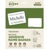 AVE48395 - Eco-friendly Premium Name Badge Labels, 2 21/64" Width x 3 3/8" Length, Removable Adhesive, Rectangle, Inkjet, Laser, Matte White, Matte, Paper, 8 / Sheet, 8 Total Sheets, 80 Total Label(s), 80 / Pack