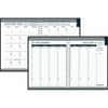 HOD28302 - Tabbed Wirebound Weekly/Monthly Planner, 12 Month, January 2027 to December 2027, Wire Bound, Black Suede Cover, 1 Each