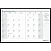 HOD260602 - Compact Economy Monthly Planner, Julian Dates, Monthly, 14 Month, December 2025 to January 2027, 1 Month Double Page Layout, 10" x 7" Block, Sewn, Black, Leatherette, Black Cover, Notes Area, 1 Each
