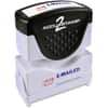 COS035541 - 2-Color Shutter Stamp, Message Stamp, E-MAILED, 0.50" Impression Width, 20000 Impression(s), Red, Blue, Rubber, Plastic, 1 Each