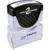 COS035577 - Shutter Stamp, Message Stamp, E-MAILED, 0.50" Impression Width, 20000 Impression(s), Blue, Rubber, Plastic, 1 Each