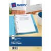 AVE14230 - Filler Paper 5&frac12;" x 8&frac12;", 100 Sheets, College Ruled Front Ruling, 7 Hole(s), 5 1/2" x 8 1/2" Sheet Size, White Paper, Mediumweight, Punched, 100 / Pack