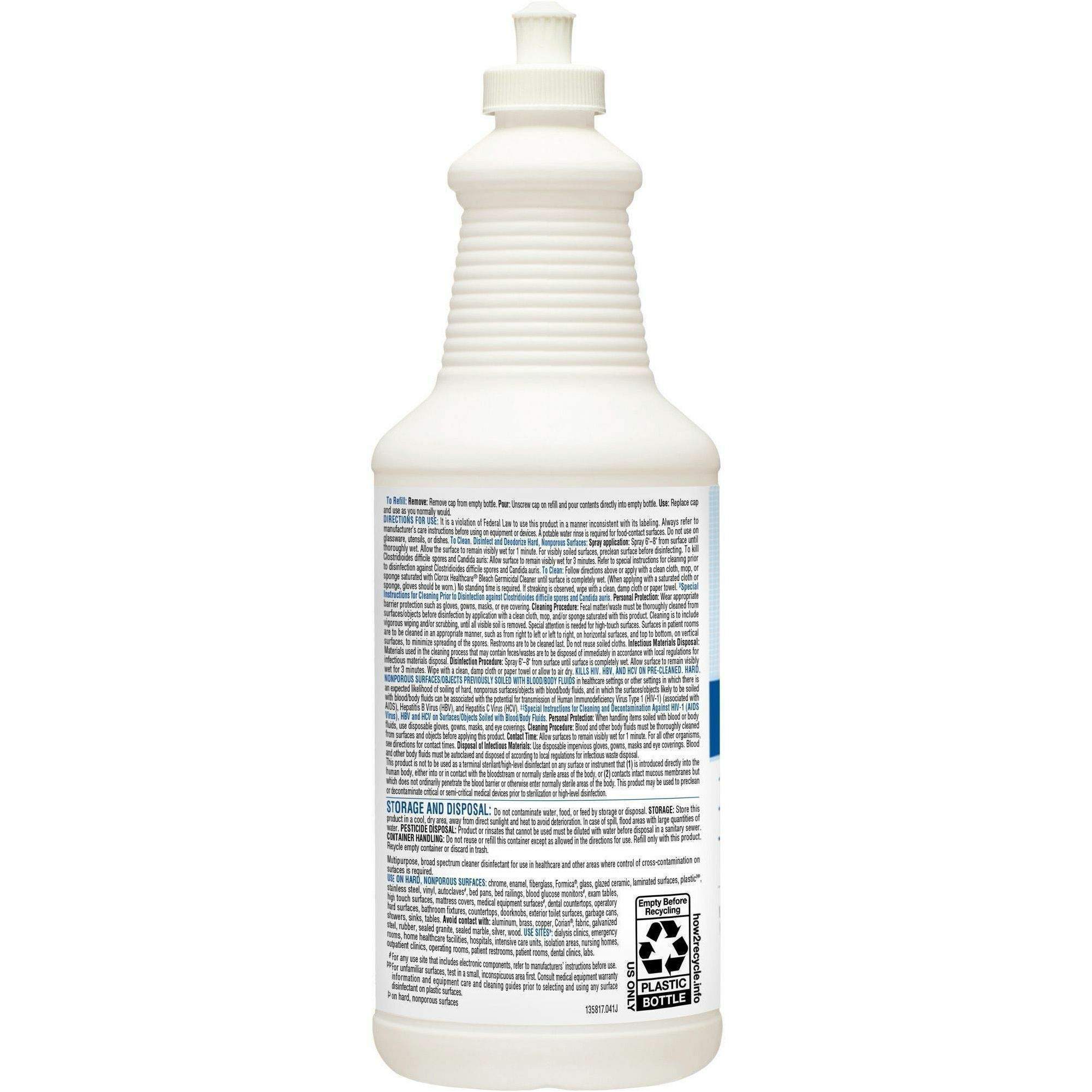 Healthcare Pull-Top Bleach Germicidal Cleaner by Clorox® CLO68832
