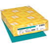 WAU21855 - Color Card Stock - Terrestrial Teal, Letter, 8 1/2" x 11", 65 lb Basis Weight, Green Seal, Acid-free, Lignin-free, Terrestrial Teal, 1 Pack