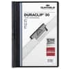 DBL220301 - DURACLIP Letter Report Cover, 8 1/2" x 11", 30 Sheets Capacity, Vinyl, Steel, Black, 1 Each