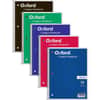 TOP65000 - Wide Rule 1-subject Spiral Notebook, 70 Sheets, Wire Bound, 10 1/2" x 8" Sheet Size, 0.25" Height x 8" Width x 10.5" Length, Assorted Paper, Black Card Stock, Red, Blue, Green, Purple Cover