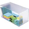 DEF350501 - Stackable Cube Organizer, 1 Compartment(s), 6" Height x 12" Width x 6" Depth, Stackable, Sturdy, Removable Divider, Removable Drawer, Clear, Plastic, 1 Each
