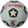 CSISRB5 - Rubber Soccer Ball Size 5, 8.75", Size 5, Rubber, Nylon, Black, White, Red, 1 Each, 1 Each
