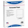 PRB04128 - Pre-Perforated Paper for Invoices, Statements, Gift Certificates & More, Letter, 8 1/2" x 11", 20 lb Basis Weight, Sustainable Forestry Initiative (SFI), Perforated, White, 500 / Ream