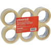 UNV93000 - Heavy-Duty Box Sealing Tape, 3" Core, 1.88" x 54.6 yds, Clear, 6/Pack, 54.60 yd Length x 1.88" Width x 3 mil Thickness, 3" Core, Clear, Resin, Plastic Backing, 6 / Pack