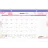 AAGSK91705 - WatercolorsDesk Pad Calendar, Julian Dates, Monthly, 12 Month, January 2026 to December 2026, 1 Month Single Page Layout, 17 3/4" x 11" Sheet Size, White Sheet, 1.75" x 2" Block, Headband, Desk Pad