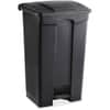 SAF9923BL - Plastic Step-on Waste Receptacle, 23 gal Capacity, Rectangular, 32.3" Height x 19.8" Width x 16.3" Depth, Plastic, Black, 1 Each
