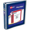 AVE17638 - Flexi-View 3 Ring Binders, 1 1/2" Binder Capacity, Letter, 8 1/2" x 11" Sheet Size, 275 Sheet Capacity, 3 Ring, Fastener: Round Ring, Pocket: 1, Internal, Polypropylene, Navy Blue