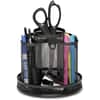 ROL1773083 - Workspace Mesh Spinning Supply Caddy, 8 Compartment(s), 6.5" Height, Rotate, Black, Steel, 1 Each