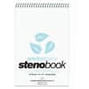 ROA12284 - Enviroshades Recycled Spiral Steno Memo Book, 80 Sheets, 160 Pages, Printed, Spiral Bound, Both Side Ruling Surface, Gregg Ruled Front Ruling, 0.50" Ruled, Gregg Ruled Red Margin, 15 lb Basis Weight