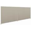 BSXP6072GYGY - Verse HBV-P6072 Panel, 72" Width x 60" Height, Easy to Use, Upholstered, Durable, Leveling Glide, Glide, Metal, Plastic, Fabric, Light Gray, Gray, 1 Each