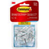 MMM17067CLRVP - Small Wire Hooks, 9 Small Hook, 8 oz (226.8 g) Capacity, 0.7" Width x 1.6" Length, for Utensil, Pictures, Mirror, Clear, 1 Pack