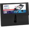 AVE73517 - Slide & View Letter Expanding File, 8 1/2" x 11", 200 Sheets Capacity, 5 Pocket, Black, Elastic Closure, 1 Each