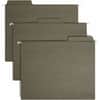 SMD64037 - FasTab 1/3 Tab Cut Letter Recycled Hanging Folder, 8 1/2" x 11", Top Tab Location, Assorted Tab Position, 11 pt., Standard Green, Reinforced Tab, 100% Paper Recycled, 20 / Box