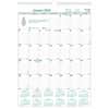 REDC171103 - EcoLogix Monthly Wall Calendar, Twin-Wire Binding, 100% Recycled, Julian Dates, Monthly, 12 Month, January 2026 to December 2026, 1 Month Single Page Layout, 12" x 17" Sheet Size, Twin Wire