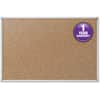 MEA85361 - Classic Cork Bulletin Board, 24" Board Height x 36" Board Width, Natural Cork Surface, Self-healing, Silver Aluminum Frame, 1 Each