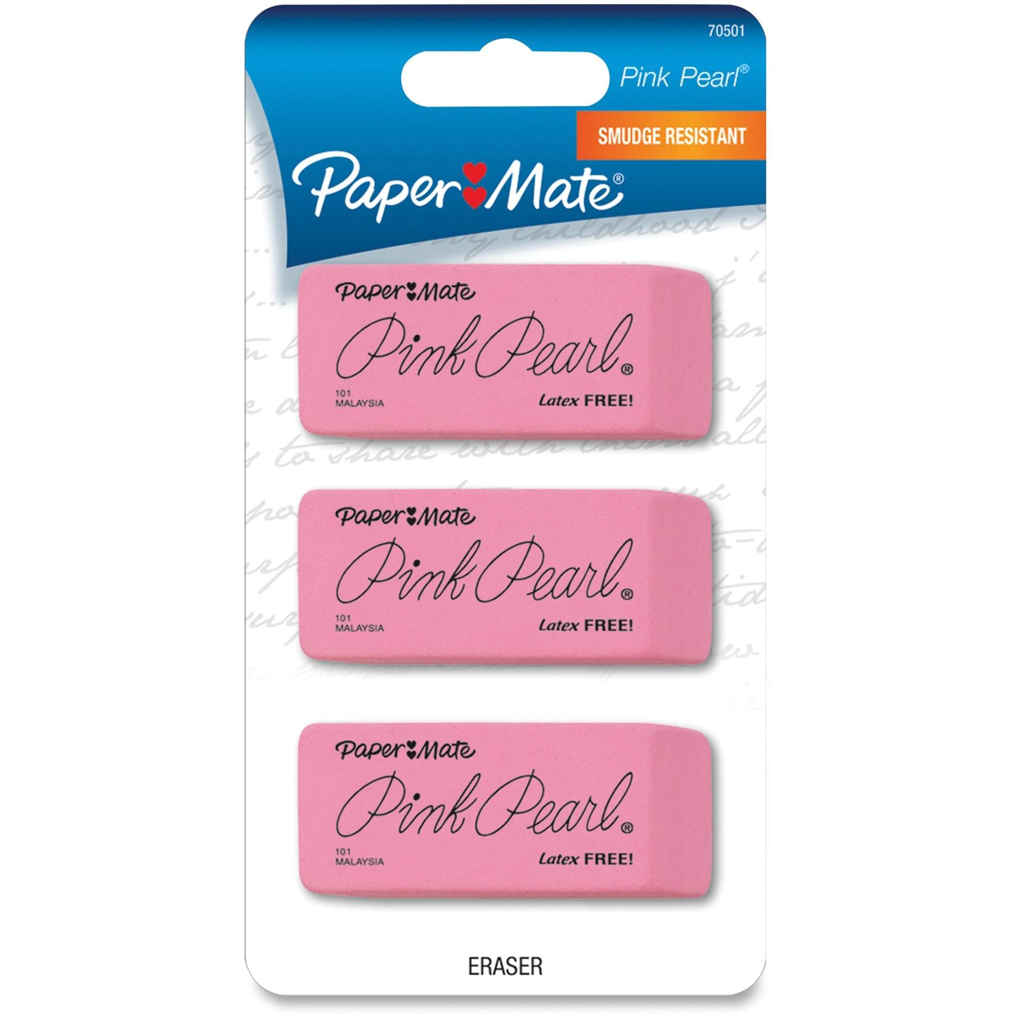 Maです。 Pink Pearl Eraser by Paper Mate PAP70520 | OnTimeSupplies.com