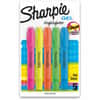 SAN1803277 - Gel Highlighter, Fluorescent Blue, Fluorescent Green, Fluorescent Orange, Fluorescent Pink, Fluorescent Yellow Ink, Gel-based, 5 / Set