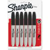 SAN33666PP - Super Permanent Marker, Bold, Fine Marker Point, Black Ink, Plastic Barrel, 6 / Pack