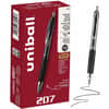 UBC33950 - 207 Gel Pen, 0.7 mm Pen Point, Refillable, Retractable, Black Ink, Pigment-based, Translucent Barrel, 12 / Dozen