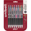 UBC40110 - 207 Gel Pen, 0.7 mm Medium Conical Pen Point, Refillable, Retractable, Black, Blue, Green, Light Blue, Orange, Pink, Purple, Red Ink, Pigment-based, 8 / Set