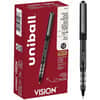 UBC60106 - Vision Rollerball Pens, 0.5 mm Pen Point, Black Ink, Pigment-based, 12 / Dozen