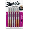 SAN1829201 - Metallic Permanent Markers, Fine Marker Point, Assorted Ink, 6 / Pack