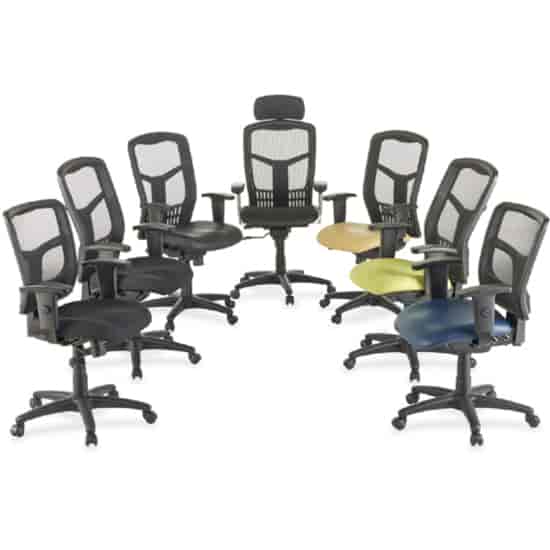 Ergomesh Managerial Mesh Mid-back Chair by Lorell LLR86209 - Main Image
