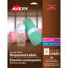 AVE22845 - Durable White Wraparound Labels, - HeightPermanent Adhesive, Laser, Inkjet, White, Film, Water Resistant, 5 / Sheet, 40 / Pack