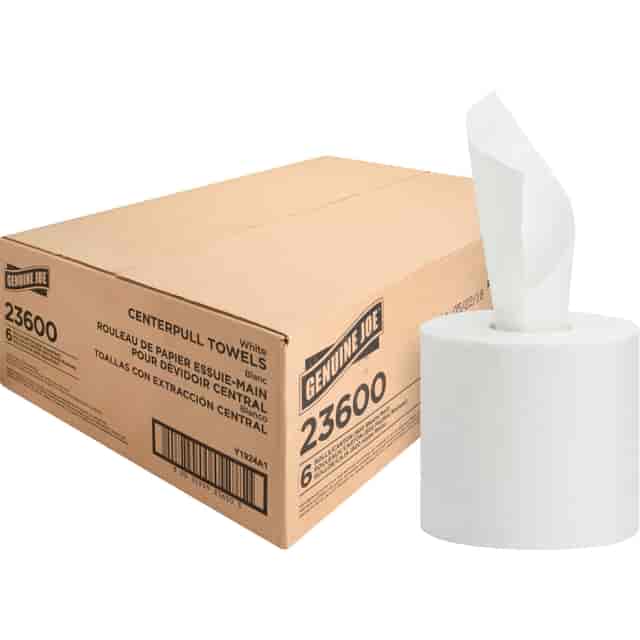 Genuine Joe Centerpull Paper Towels - 2 Ply - 600 Sheets/Roll - 3.02