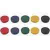 BVCIM140909 - Planning Board Super Magnets, 0.9" Diameter, Round, 10 / Pack, Gray