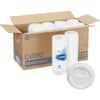 DXE9542500DXCT - Large Hot Cup Lids by GP Pro, Dome, Plastic, White, 50/Pack, 10 / Carton