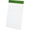 TOP20152 - Recycled Perforated Jr. Legal Rule Pads, 50 Sheets, 0.28" Ruled, 15 lb Basis Weight, 5" x 8" Sheet Size, Environmentally Friendly, Perforated, Recycled, 1 Dozen
