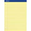 TOP20223 - Double Sheet Writing Pad, 100 Sheets, 0.28" Ruled, 15 lb Basis Weight, Letter, 8 1/2" x 11" Sheet Size x 8.5" Width x 11.8" Length, Canary Yellow Paper, Micro Perforated, Stiff, Chipboard Backing