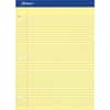 TOP20243 - Double Sheet Writing Pad, 100 Sheets, 0.34" Ruled, 15 lb Basis Weight, Letter, 8 1/2" x 11" Sheet Size x 8.5" Width x 11.8" Length, Canary Yellow Paper
