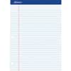 TOP20244 - Double Sheet Writing Pad, 100 Sheets, 0.34" Ruled, 15 lb Basis Weight, Letter, 8 1/2" x 11" Sheet Size x 8.5" Width x 11.8" Length, White Paper, Perforated, Chipboard Backing, Stiff, 1 Pad
