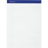 TOP20320 - Perforated Ruled Pads - Letter, 50 Sheets, Stapled, 0.34" Ruled, 20 lb Basis Weight, Letter, 8 1/2" x 11" Sheet Size x 8.5" Width x 11.8" Length, White Paper, White Cover