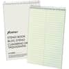 TOP25270 - Kraft Cover Steno Book, 60 Sheets, Wire Bound, Front Ruling Surface, 0.34" Ruled, Gregg Ruled Margin, 15 lb Basis Weight, 6" x 9" Sheet Size, Green Tint Paper, Kraft Cover