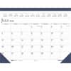 HOD1556 - 18x13 Academic Desk Pad Calendar, Academic, Julian Dates, Monthly, 14 Month, July 2026 to August 2027, 1 Month Double Page Layout, 18 1/2" x 13" Sheet Size, 2.12" x 3" Block, Desk Pad, Vinyl, 1 Each